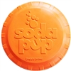 SodaPup Bottle Top Flyer Durable Rubber Retrieving Frisbee - Orange Squeeze