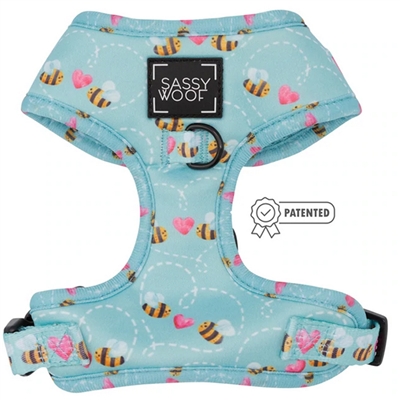 Sassy Woof Adjustable Dog Harness-Bee Kind & Love Dogs