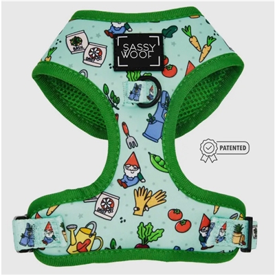 Sassy Woof Adjustable Dog Harness-Chillin With My Gnomies