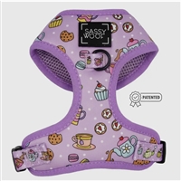 Sassy Woof Adjustable Dog Harness-Tea Pawty