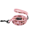 Sassy Woof Fabric Dog Leash-Berry In Love