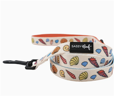 Sassy Woof Fabric Dog Leash-Shell Yeah