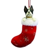 Santa's Little Pals Boston Terrier Ornament