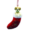 Santa's Little Pals Boxer Ornament