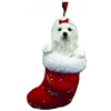 Santa's Little Pals Maltese Ornament