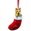 Santa's Little Pals Yorkie Ornament