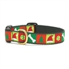 Up Country Christmas List Dog Collar