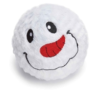 Grriggles Snowman Spikey Squeaker Ball Dog Toy