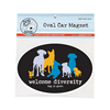 Welcome Diversity Car Magnet