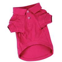 Zack & Zoey Dog Polo Shirt-Raspberry Sorbet