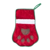 Zippy Paws Holiday Stocking - Red Paw