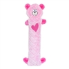 Zippy Paws Valentines Jigglerz Dog Toy- Pink Bear