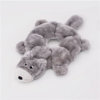 Zippy Paws Loopy Wolf Dog Toy