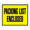 4.5" x 5.5" Full Face Packing List Yellow