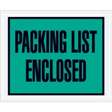 7.5"x 5.5" Full Face Packing List Green