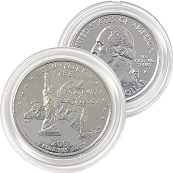 2001 New York Platinum Quarter - Philadelphia Mint