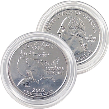 2002 Louisiana Platinum Quarter - Philadelphia Mint