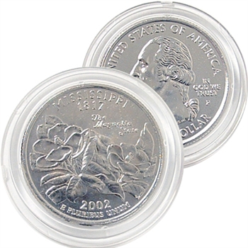 2002 Mississippi Platinum Quarter - Philadelphia Mint