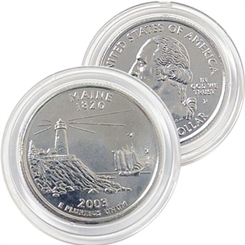 2003 Maine Platinum Quarter - Philadelphia Mint