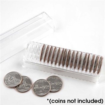 Custom Quarter Tube with Dividers - 24.3 mm - Holds 20 Coins