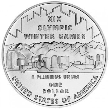 2002 Olympic Silver Dollar - Uncirculated