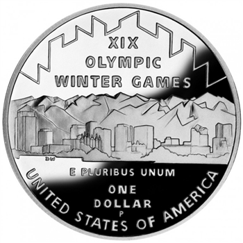 2002 Olympic Silver Dollar - Proof