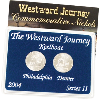 2004 Westward Keelboat Nickel - Mint Mark Set