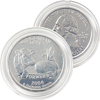 2004 Wisconsin Platinum Quarter - Philadelphia Mint