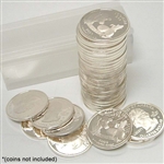 Coin Tube - Quarter (Holds 40 coins) - 24.3 mm - Quantity 10