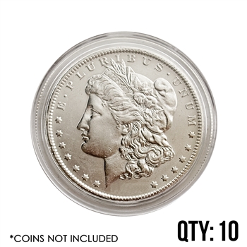 Coin Capsule - Morgan/Peace/Ike Dollar - 38.1 mm - Qty 10