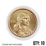 Coin Capsule - Presidential, Sacagawea, & SBA Dollars - 26.5 mm - Qty 10