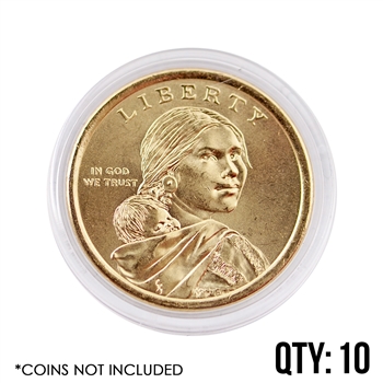Coin Capsule - Sacagawea/SBA Dollar - 26.5 mm - Qty 10