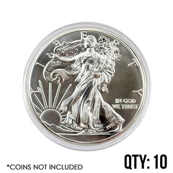 Coin Capsule - Silver Eagle Dollar - 40.6 mm Qty 10