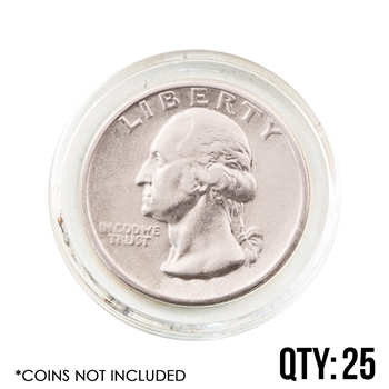 Coin Capsule - Quarter - 24.3 mm - Qty 25