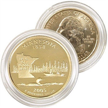 2005 Minnesota 24 Karat Gold Quarter - Philadelphia