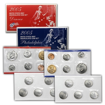 2005 US Mint Set - 1st Satin Finish Set (22 pc)