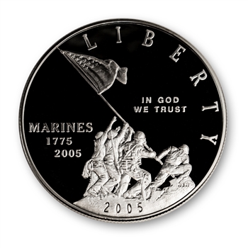 2005 Marine Corps Silver Dollar-Proof