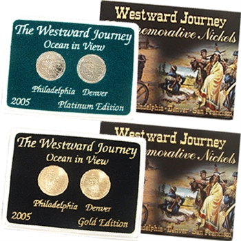 2005 Westward Ocean View Nickel Gold & Platinum 2pc Set