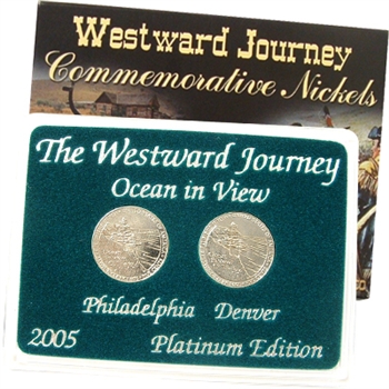 2005 Westward Ocean View Nickels - Platinum 2 pc Set