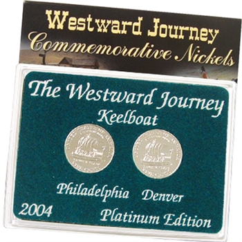2004 Westward Keelboat Nickels - Platinum 2 pc Set