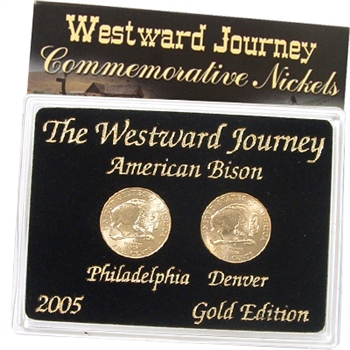 2005 Westward Buffalo Nickels - Gold 2 pc Set