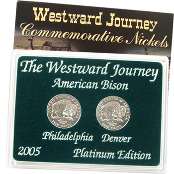 2005 Westward Buffalo Nickels - Platinum 2 pc Set