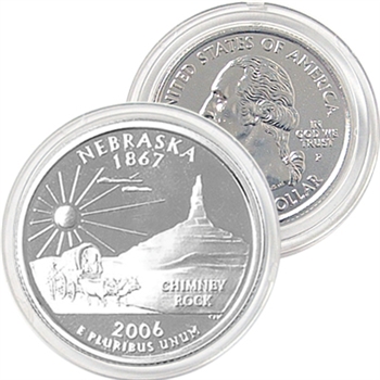 2006 Nebraska Platinum Quarter - Philadelphia Mint