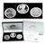 2006 American Eagle 20th Anniversary 3 pc Silver Set