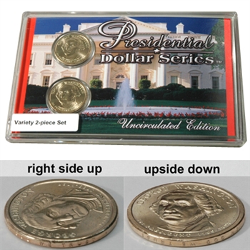 2007 Presidential Dollars - George Washington - Upside Down Variety Set