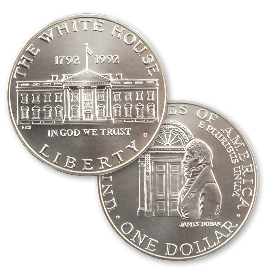 1992 White House Silver Dollar - Uncirculated