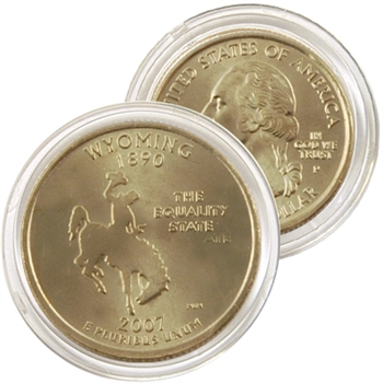 2007 Wyoming 24 Karat Gold Quarter - Philadelphia
