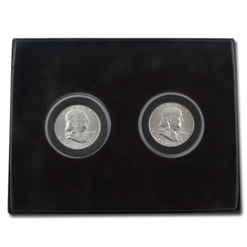 1963 Franklin Half Dollar Mint Mark Set - 2pc - Unc