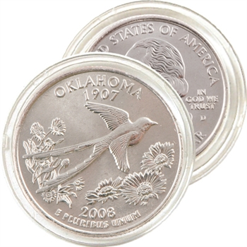 2008 Oklahoma Uncirculated Qtr - Denver Mint