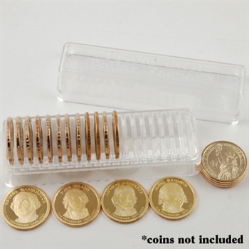 Coin Tube - Dollar with Dividers (Holds 20 coins) - 26.5 mm - Quantity 1